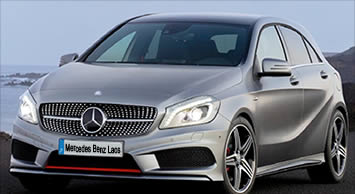 The New 2013 A Class Mercedes Benz in metallic sliver